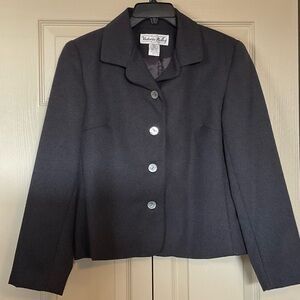 Victori Holley Women's Dark Gray Blazer 10P